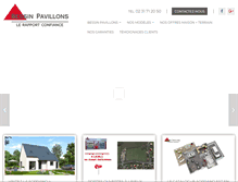 Tablet Screenshot of bessin-pavillons.com